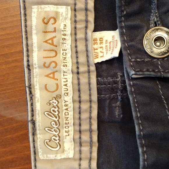 Cabela's Casuals Men's Pants 38x30, Dark Slate Gray/Blueish color - Picture 6 of 8